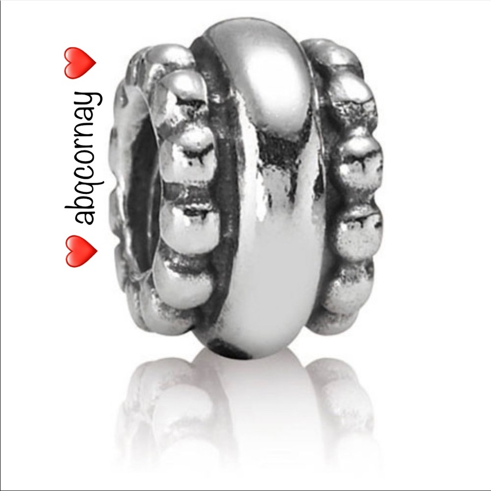 EUC Pandora 790175 Sterling Silver Ring Designer Bead/Charm